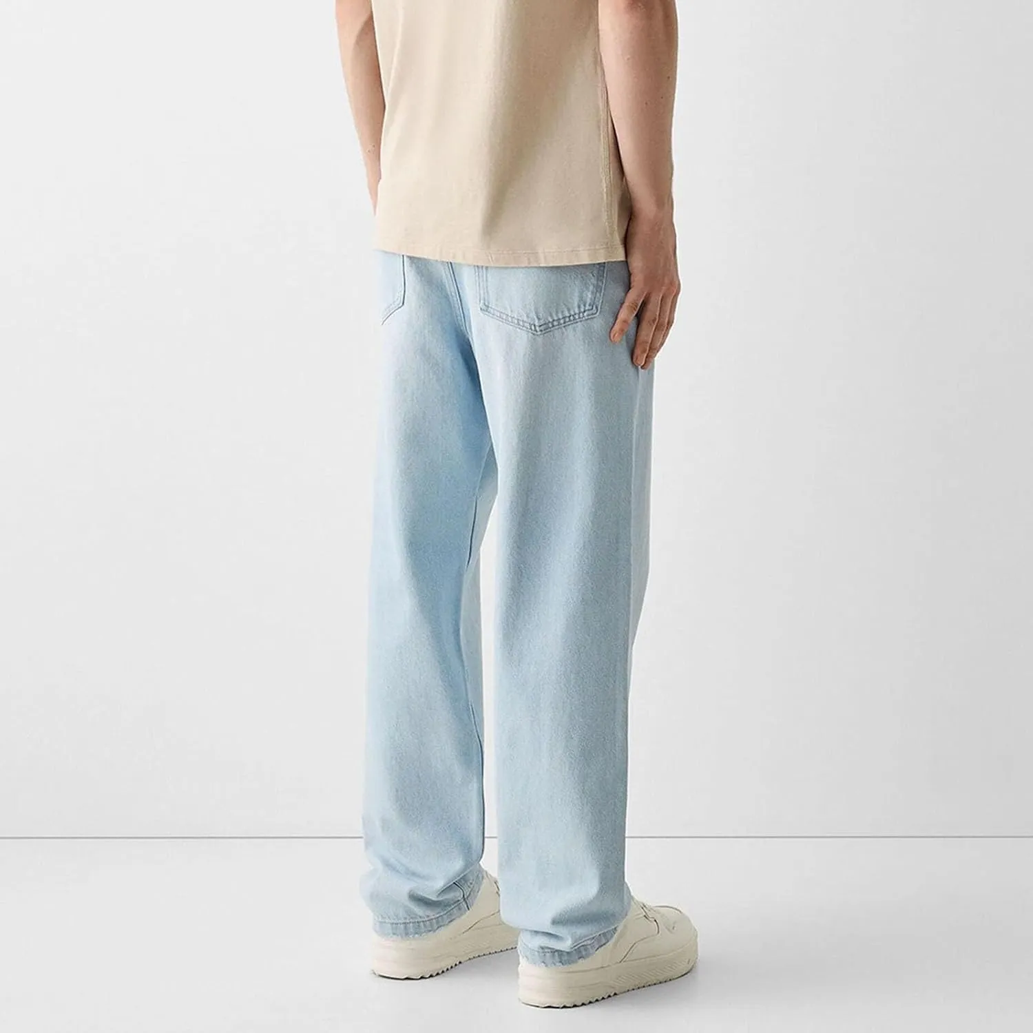 Men's Baggy Jeans Y2k Straight Leg Denim Pants Relaxed Fit Jean Gothic Vintage Casual Hip Hop Streetwear Pant Trouser