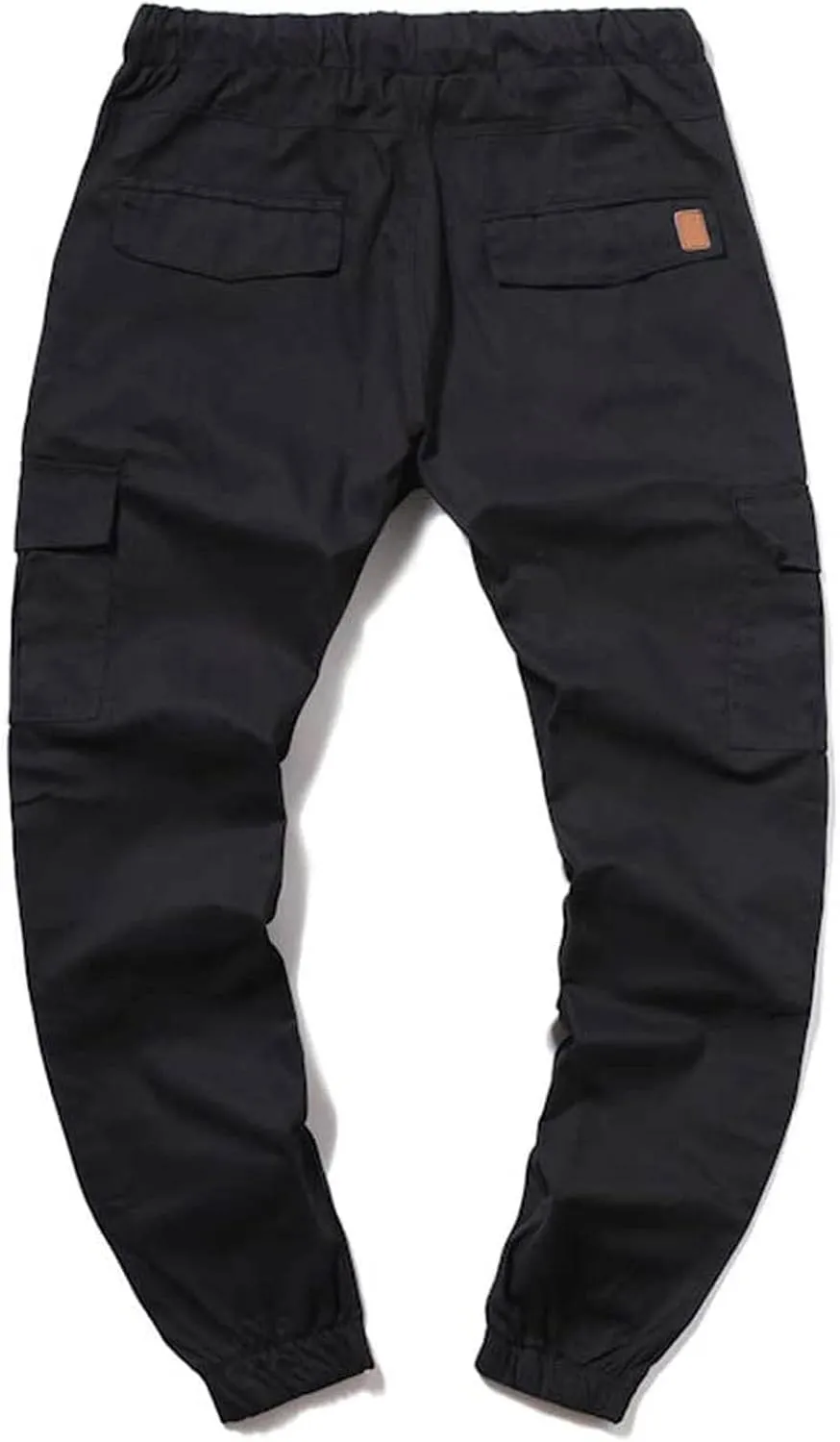 Men's Cargo Pants Stretch Skinny Fit Drawstring Cycling Climbing Trouser Casual Stylish Slacks Tapered Sweatpants