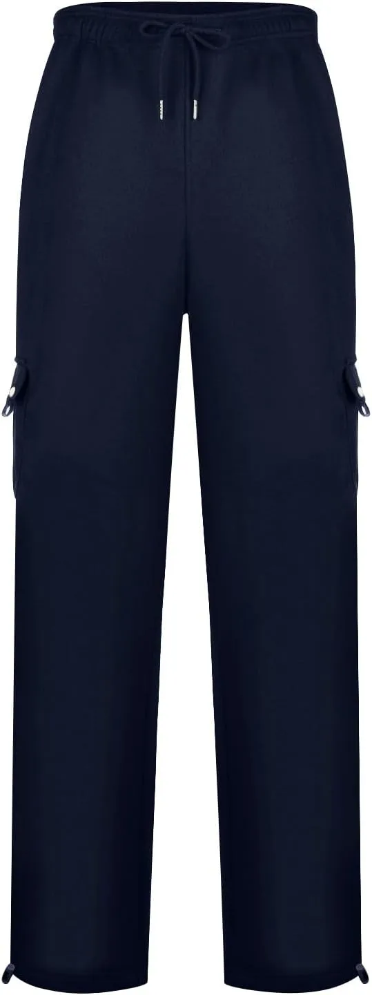 Mens Cargo Sweatpants Athletic Straight Jogger Pant Big and Tall Baggy Tactical Workout Trouser Hiking Pants