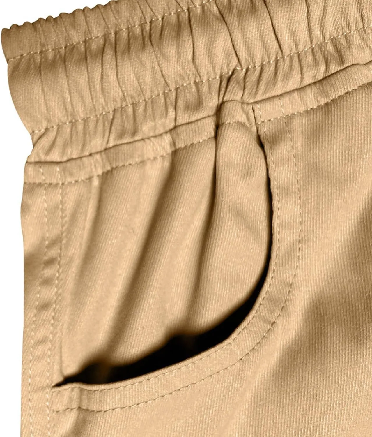 Mens Casual Cargo Pants Elastic Waist Workout Sweatpants Joggers Lightweight Quick Dry Breathable Pant