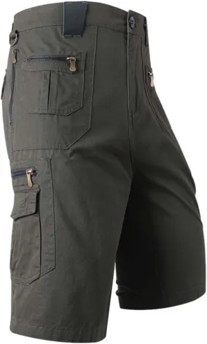 Mens Casual Tactical Cargo Shorts Quick Dry Military Combat Shorts Outdoor Hiking Work Short Pants