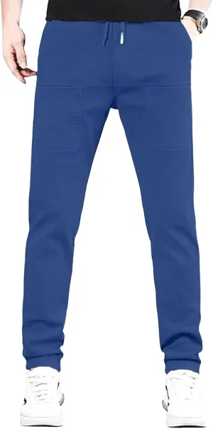 Mens High Stretch Cargo Pants Casual Quick-Dry Hiking Outdoor Summer Trousers Durable Cargo Pants with Multi Pockets