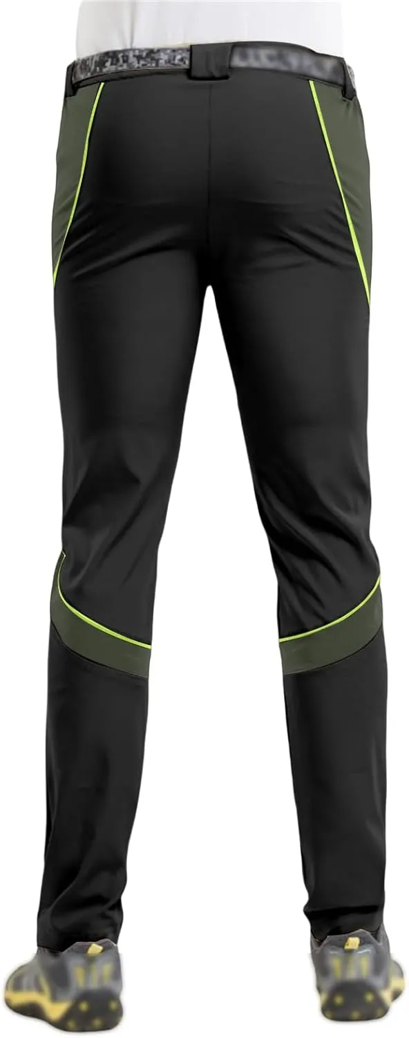 Men's Hiking Cargo Pants with Zipper Pockets Quick-Dry Lightweight Outdoor Work Pants Camping Climbing Fishing Unisex