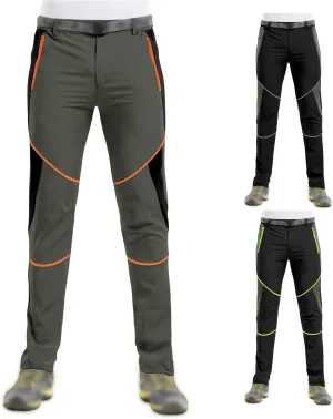 Men's Hiking Cargo Pants with Zipper Pockets Quick-Dry Lightweight Outdoor Work Pants Camping Climbing Fishing Unisex