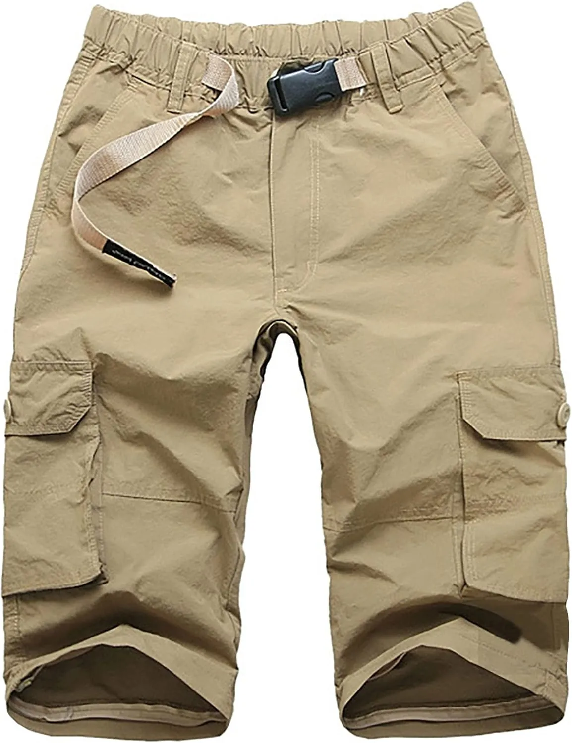 Mens Hiking Pants Convertible Quick Dry Lightweight Zip Off Outdoor Fishing Travel Cargo Pants with Multi-Pockets