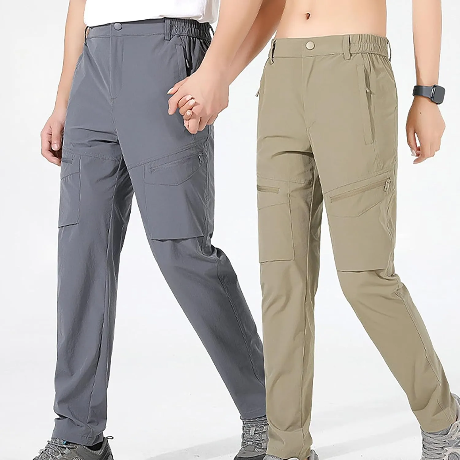 Mens Lightweight Hiking Pants Relaxed Fit Outdoor Waterproof Quick Dry Travel Pants for Men Classic Tactical Pants