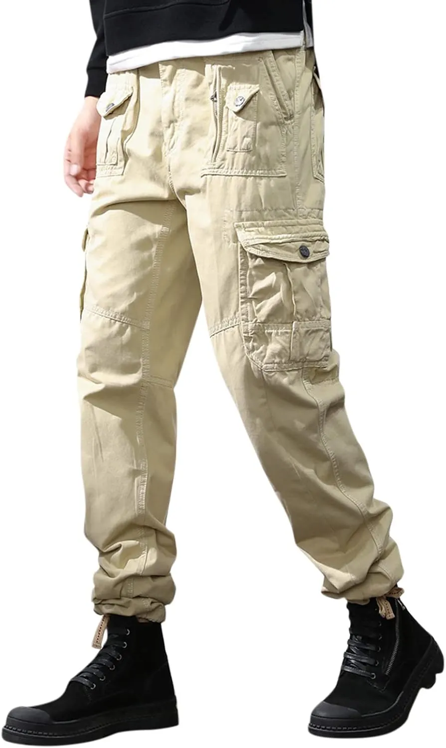 Men's Paisley Pants Cargo Jogger Navy Blue Dress Pants Slim Fit Black Sweatpants Men Baggy Light Tan Corduroy Pants