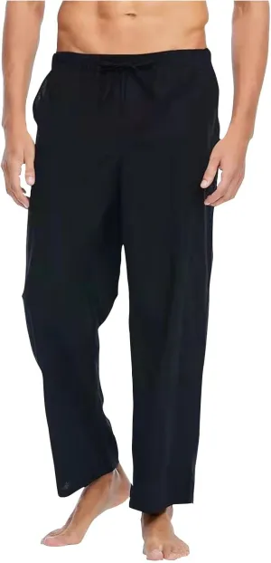 Men's Pants Casual Loose Quick Dry Drawstring Elastic Waist Solid Color Pants Lightweight Straight-Legs with Pockets