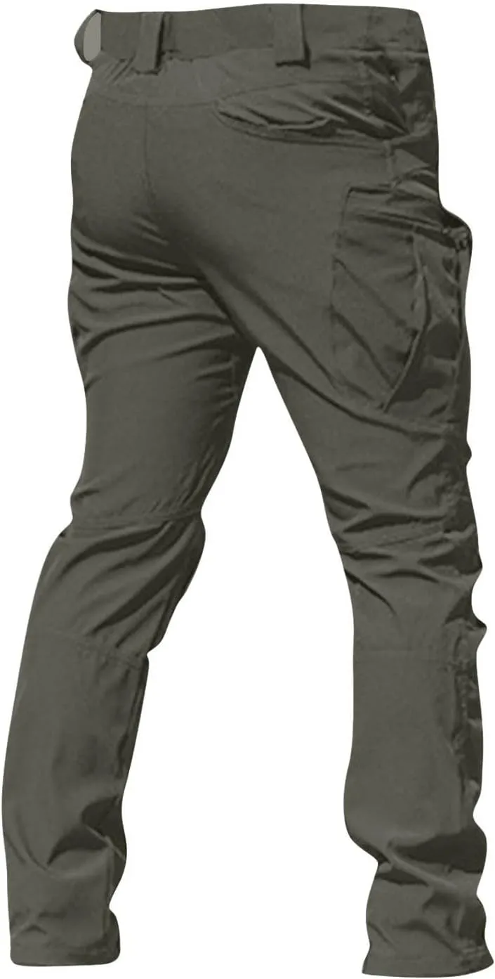 Men's Tactical Pants Cargo Hiking Pants with Multi Pockets Water Resistant Relaxed Fit Quick Dry Work Pants