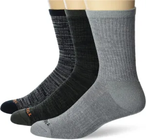 Merrell Men's and Women's Cushioned Cotton Socks-3 Pair Pack-Unisex Breathable Mesh Comfort Zones