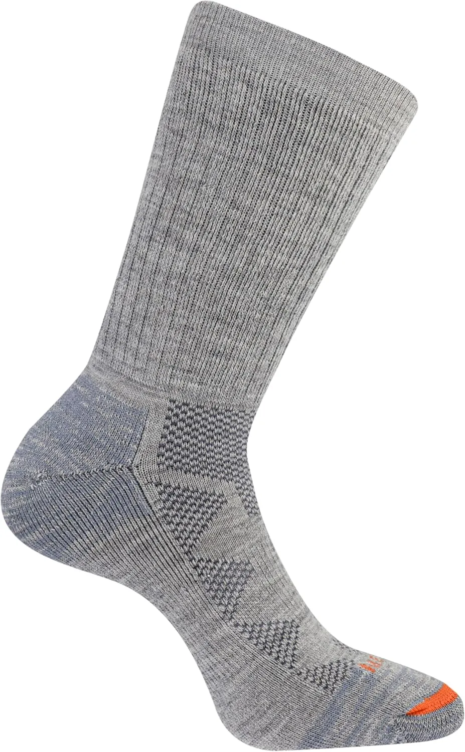 Merrell unisex-adult Premium Wool Work Crew Socks Arch Support and Breathable Mesh