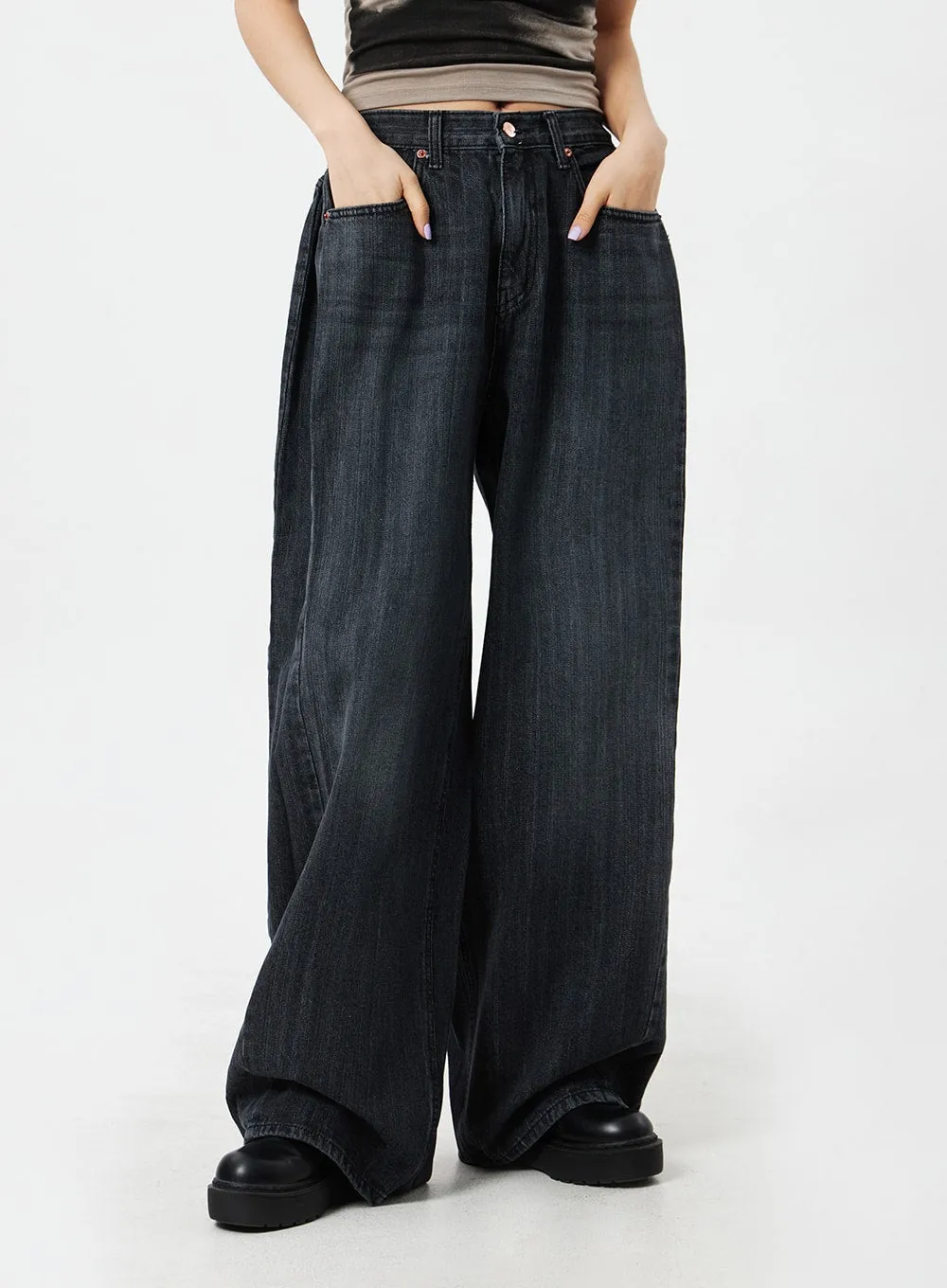 Mid-Rise Baggy Jeans CM324