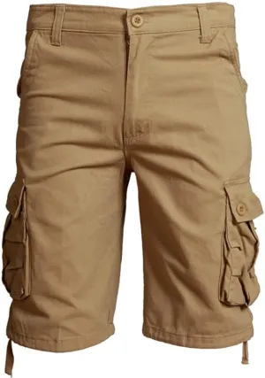 Muscularfit Men's Hiking Cargo Shorts Quick Dry Lightweight Breathable Cotton Shorts Outdoor Workout Casual Short Pants