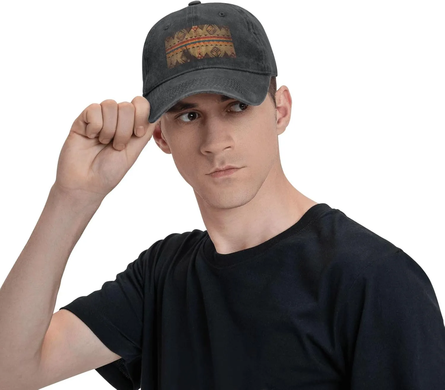 Native American Unisex Baseball Cap Breathable Cotton Trucker Hat Classic Denim Dad Hat Summer Sun Hat