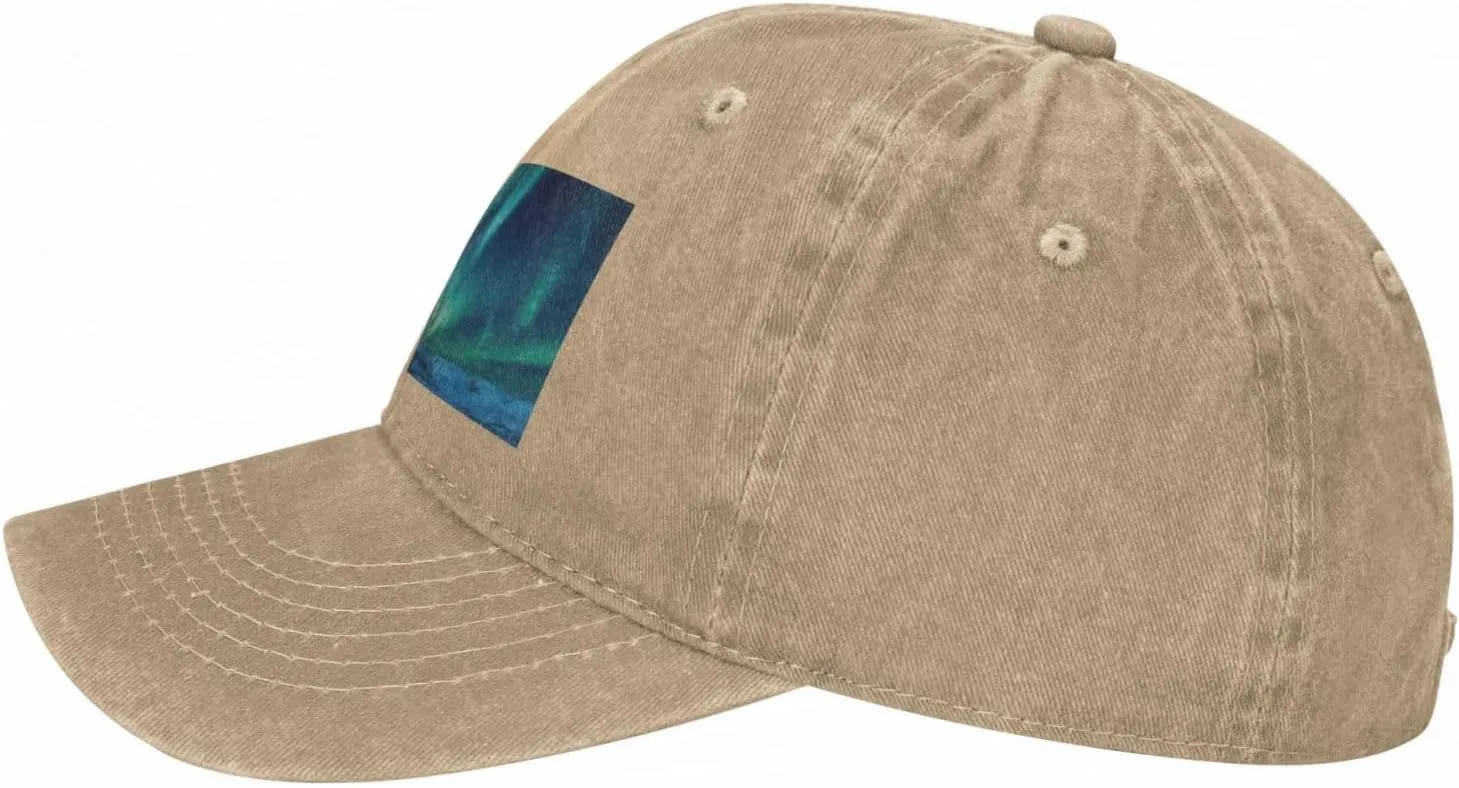 Northern Lights Unisex Baseball Cap Breathable Cotton Trucker Hat Classic Denim Dad Hat Summer Sun Hat