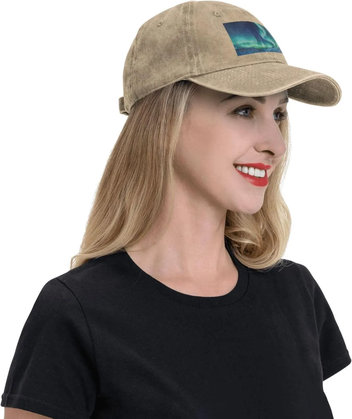 Northern Lights Unisex Baseball Cap Breathable Cotton Trucker Hat Classic Denim Dad Hat Summer Sun Hat