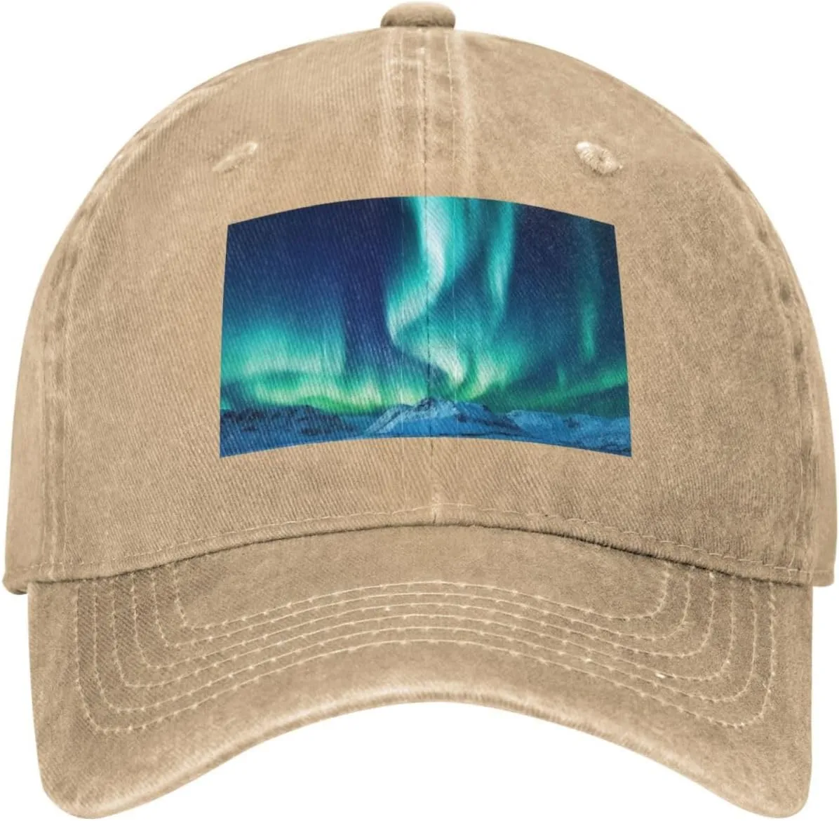 Northern Lights Unisex Baseball Cap Breathable Cotton Trucker Hat Classic Denim Dad Hat Summer Sun Hat
