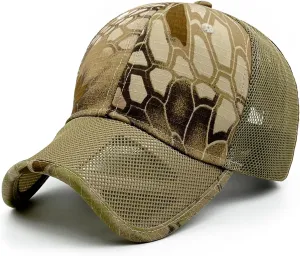 Oversize XXL Mens Tactical Camo Baseball Caps Breathable Mesh Womens Patriotic Operator Camouflage Ball Hats
