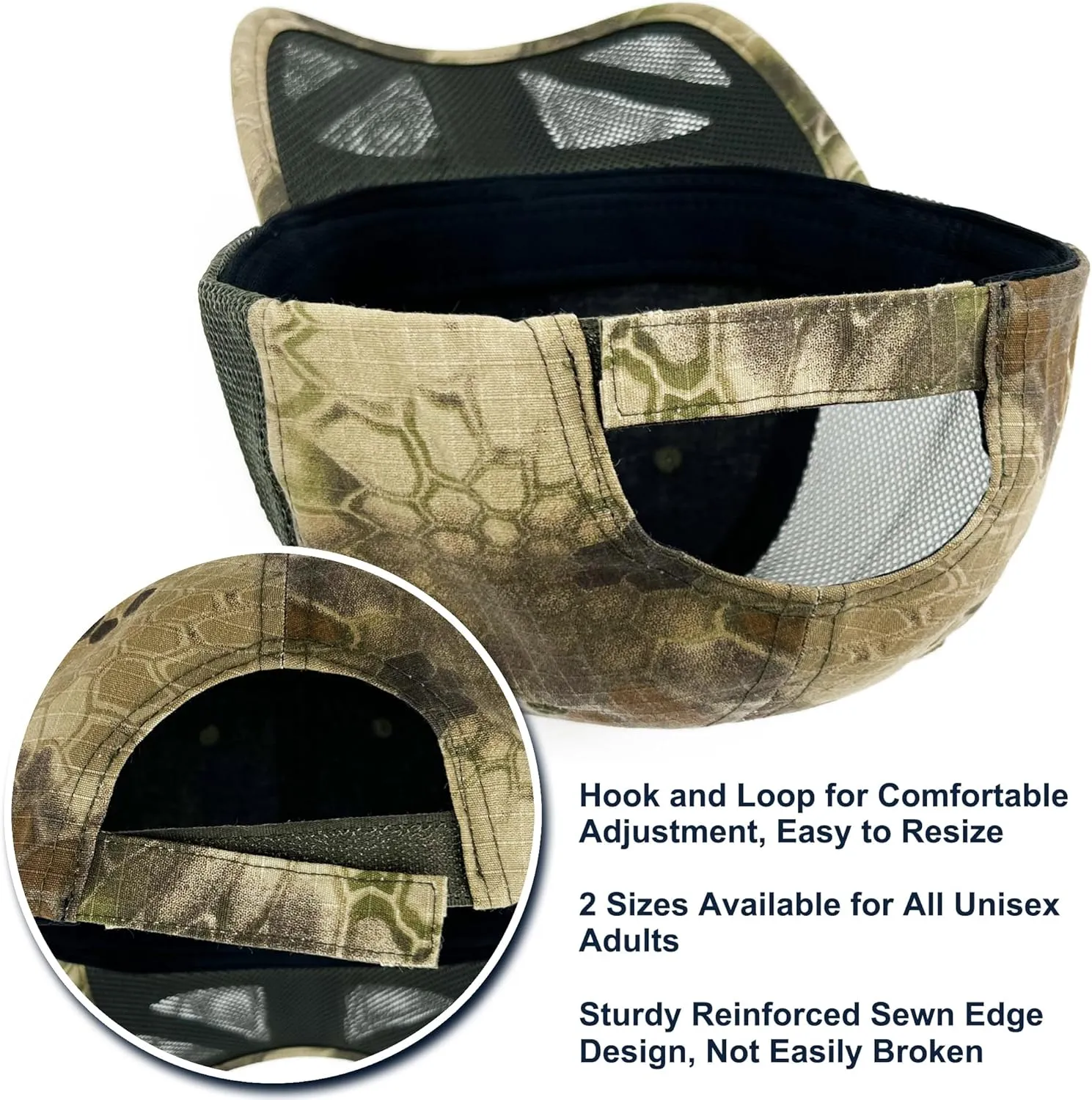 Oversize XXL Mens Tactical Camo Baseball Caps Breathable Mesh Womens Patriotic Operator Camouflage Ball Hats