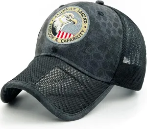 Oversize XXL Mens Tactical Camo Baseball Caps Breathable Mesh Womens Patriotic Operator Camouflage Ball Hats