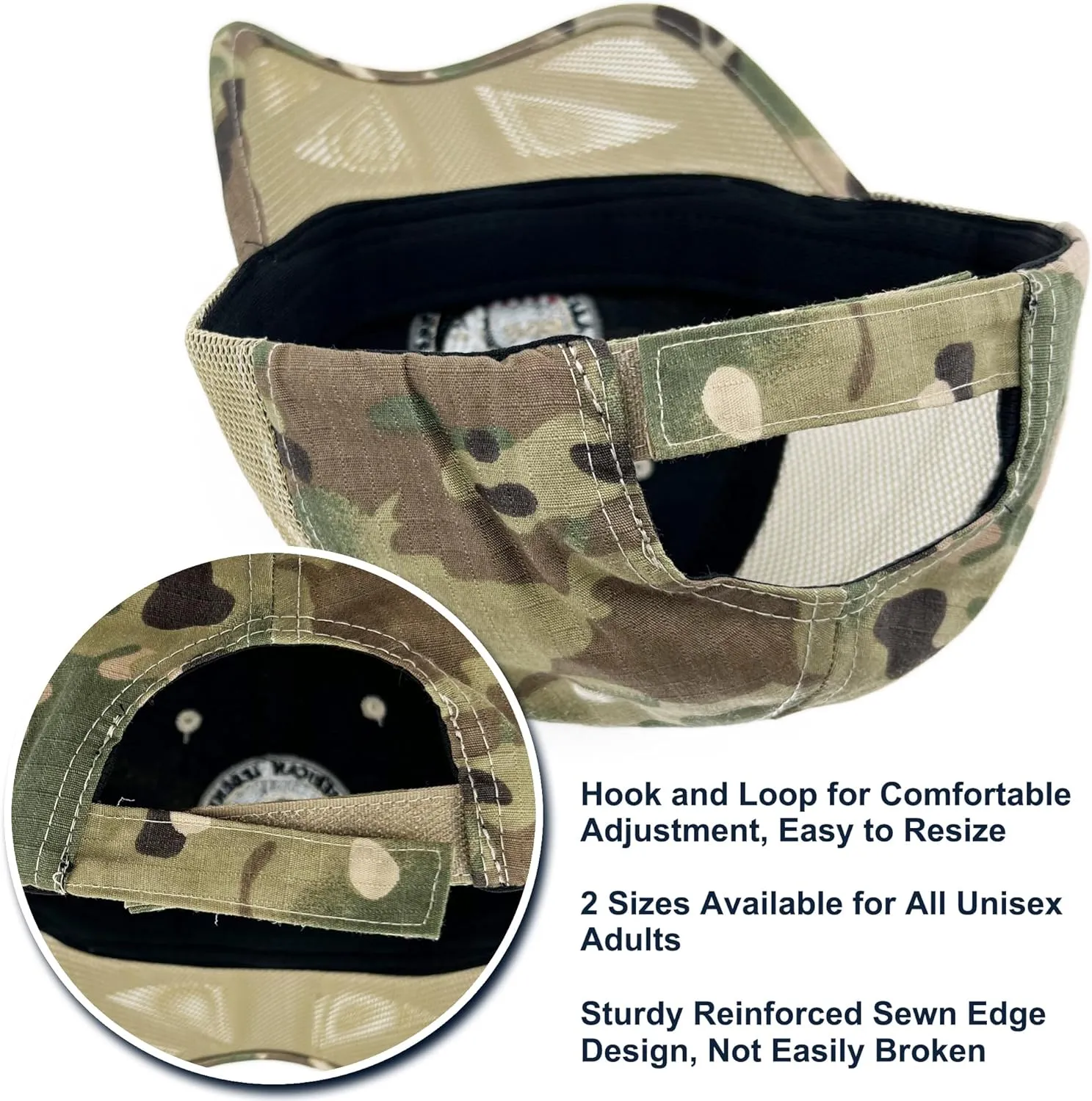 Oversize XXL Mens Tactical Camo Baseball Caps Breathable Mesh Womens Patriotic Operator Camouflage Ball Hats