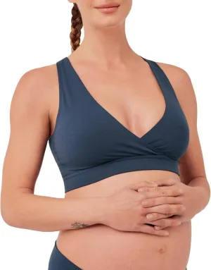 Pact Organic Cotton Maternity Nursing Bralette for Breastfeeding - Stretchy, Wireless