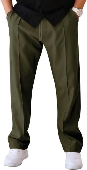 Pants for Men Big and Tall Casual Relaxed Fit Comfy Outdoor Workout Sweat Pants