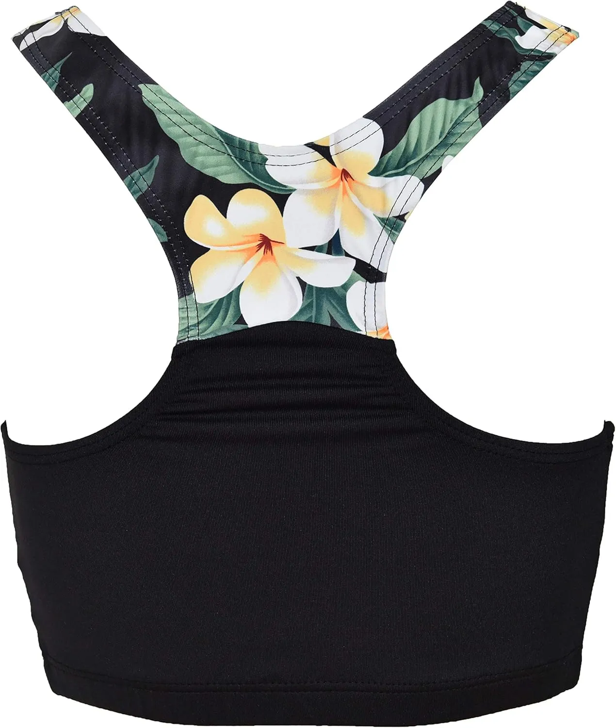 Private Island Women UPF 50  Swim Tank Bra Short Top Sports Bras Swimsuit Rash Guard (RST)