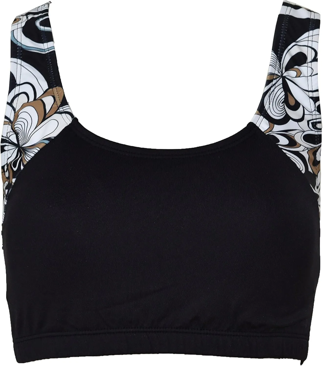 Private Island Women UPF 50  Swim Tank Bra Short Top Sports Bras Swimsuit Rash Guard (RST)