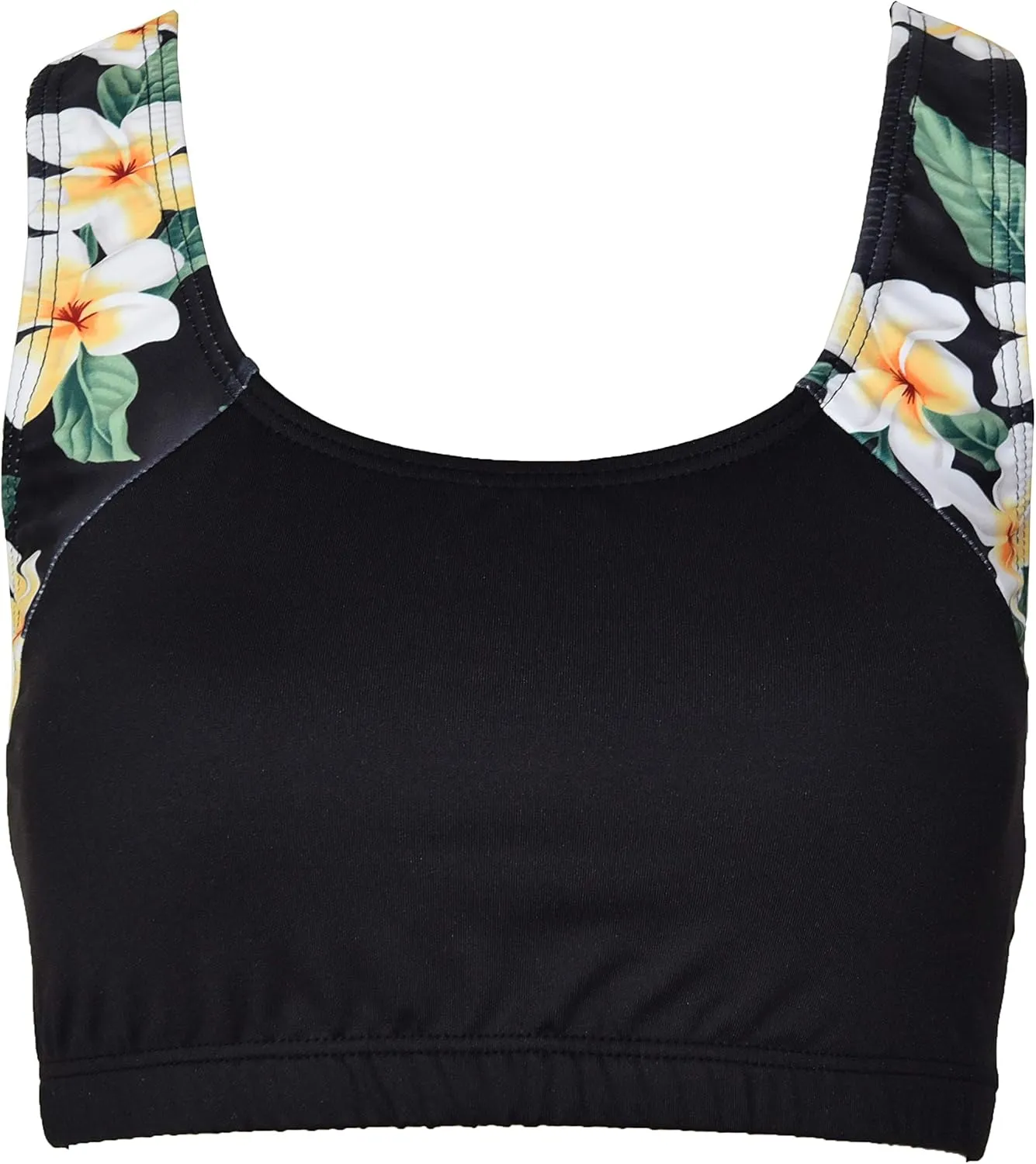 Private Island Women UPF 50  Swim Tank Bra Short Top Sports Bras Swimsuit Rash Guard (RST)