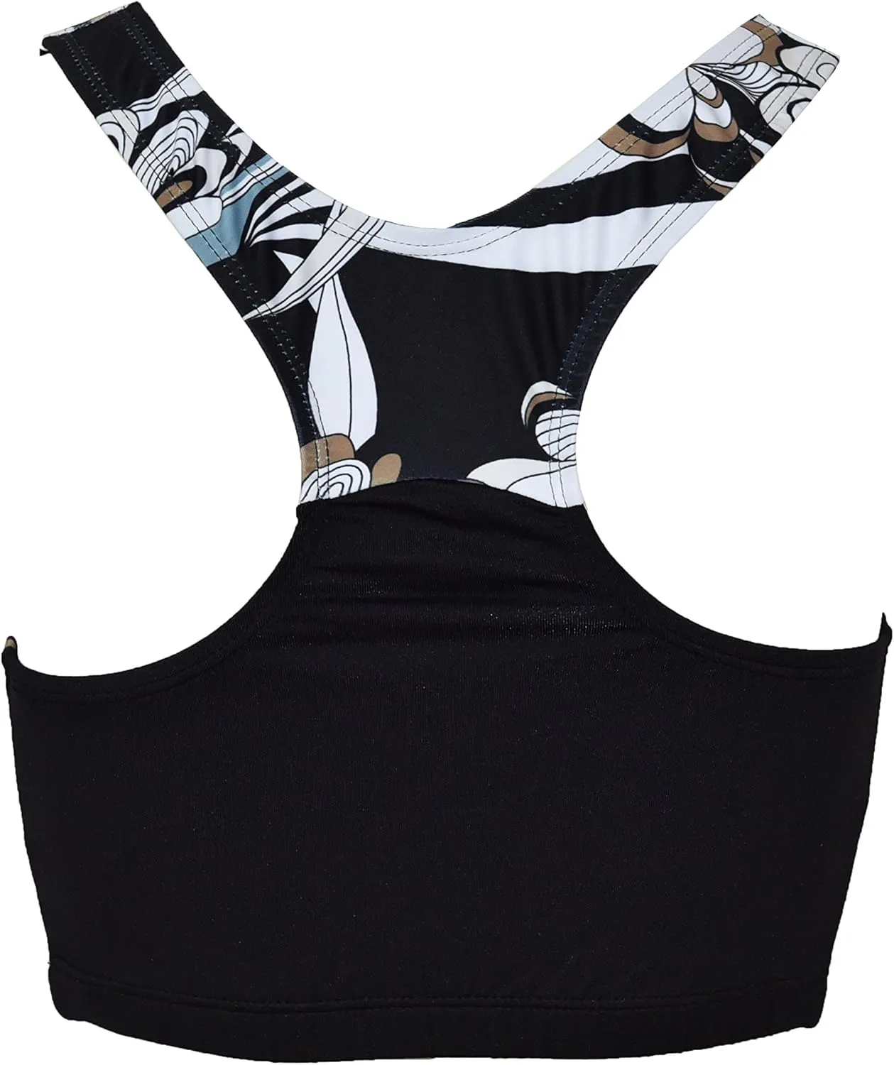 Private Island Women UPF 50  Swim Tank Bra Short Top Sports Bras Swimsuit Rash Guard (RST)