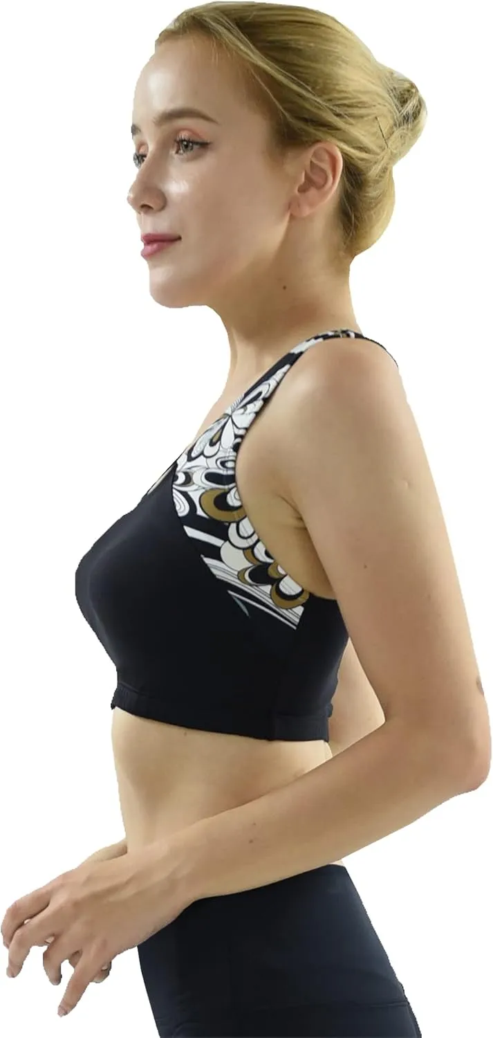 Private Island Women UPF 50  Swim Tank Bra Short Top Sports Bras Swimsuit Rash Guard (RST)