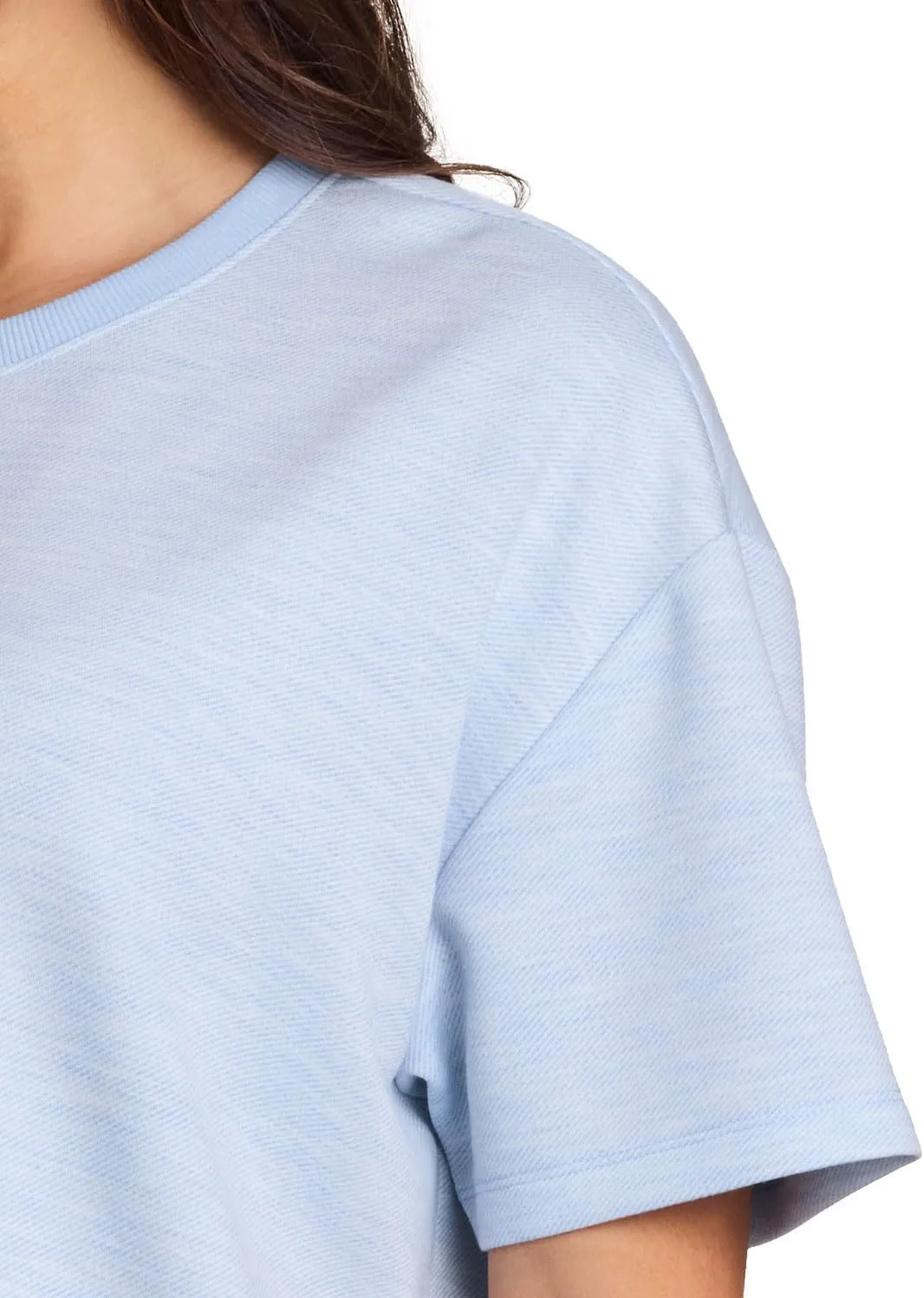RBX Oversized T-Shirt for Women, Luxe Athleisure Fabric Loungewear Short Sleeve Workout Top with Plus Sizes