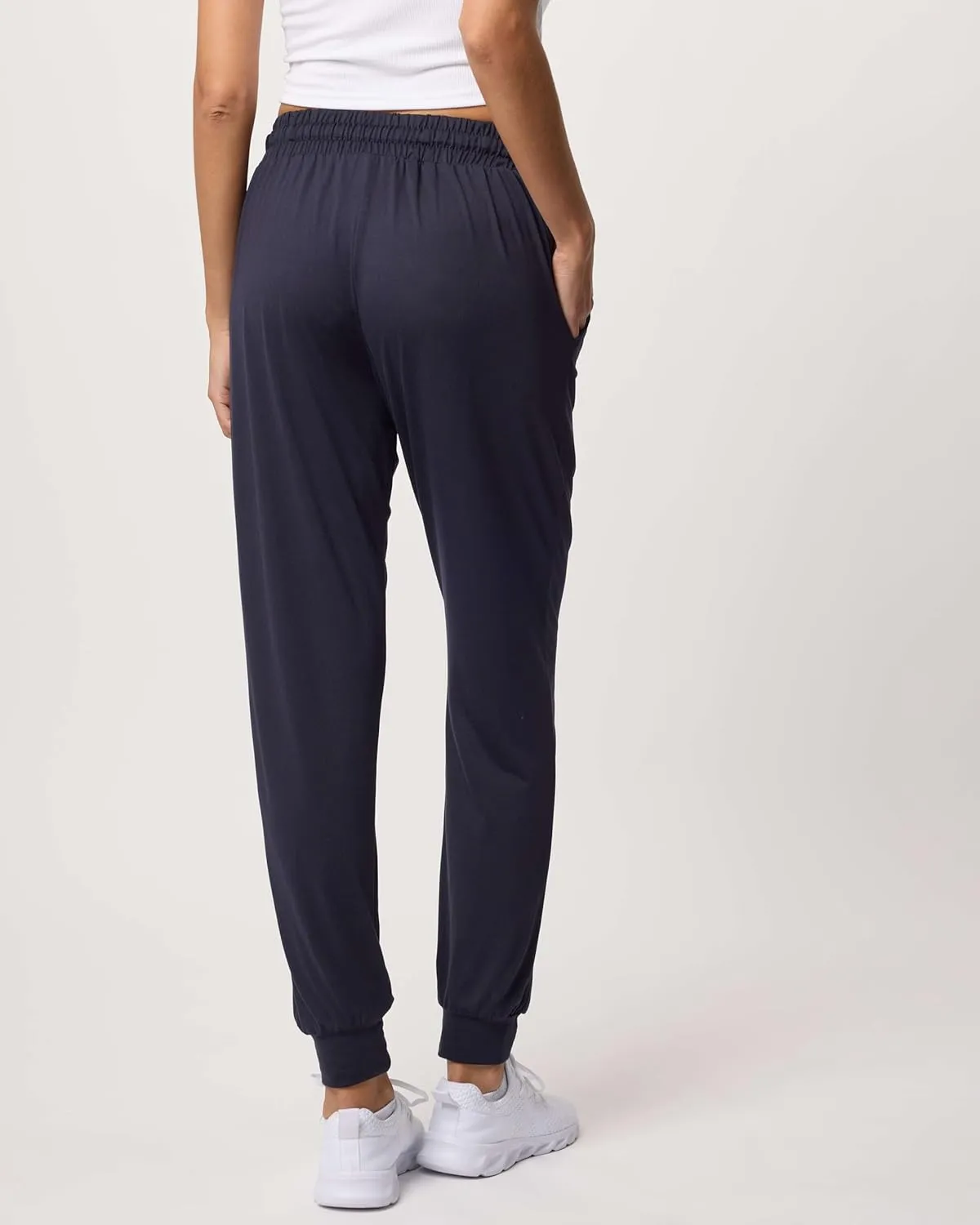 Real Essentials 3 Pack: Women's Ultra-Soft Lounge Joggers Sweatpants Athletic Yoga Pants with Pockets (Available in Plus)