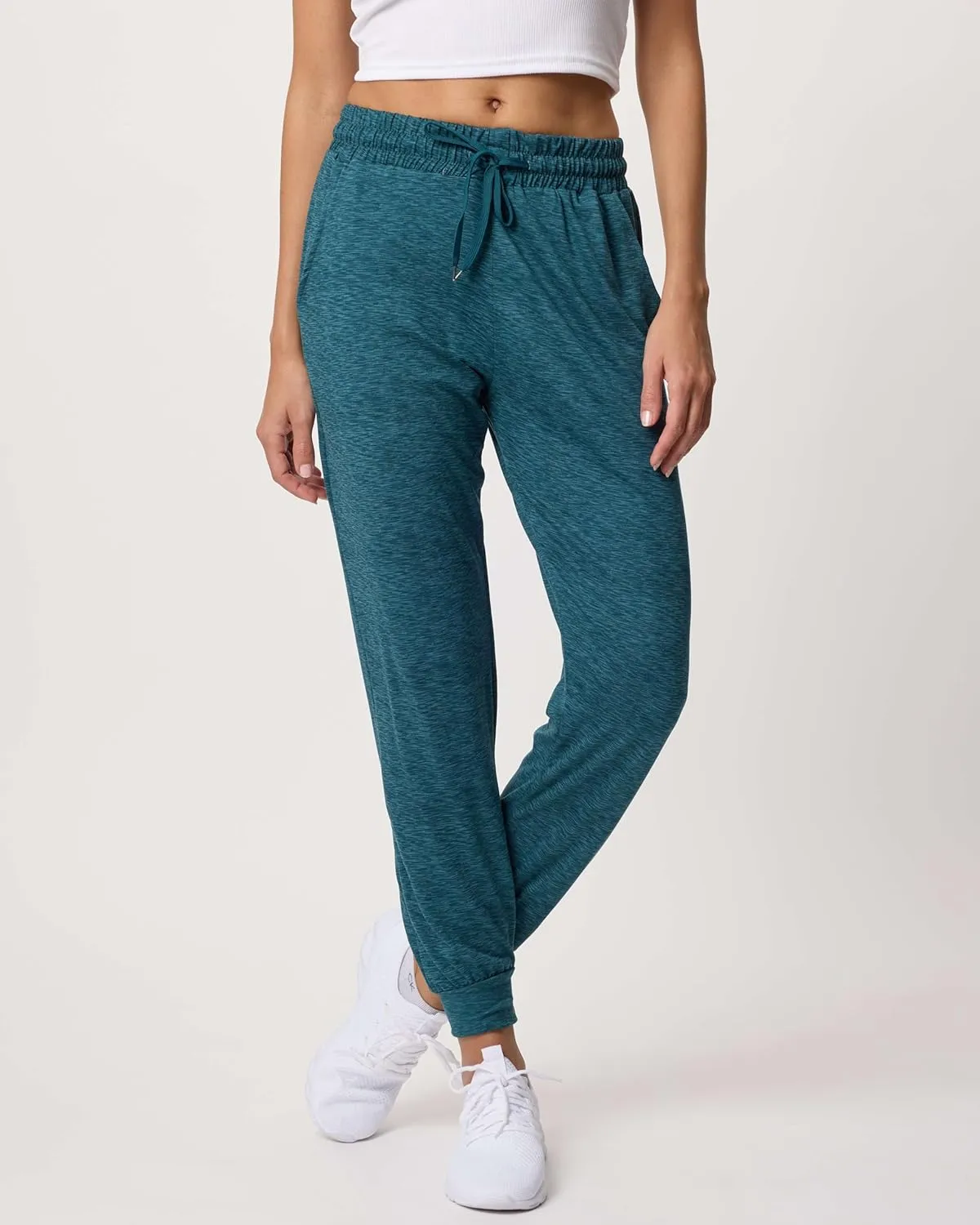 Real Essentials 3 Pack: Women's Ultra-Soft Lounge Joggers Sweatpants Athletic Yoga Pants with Pockets (Available in Plus)