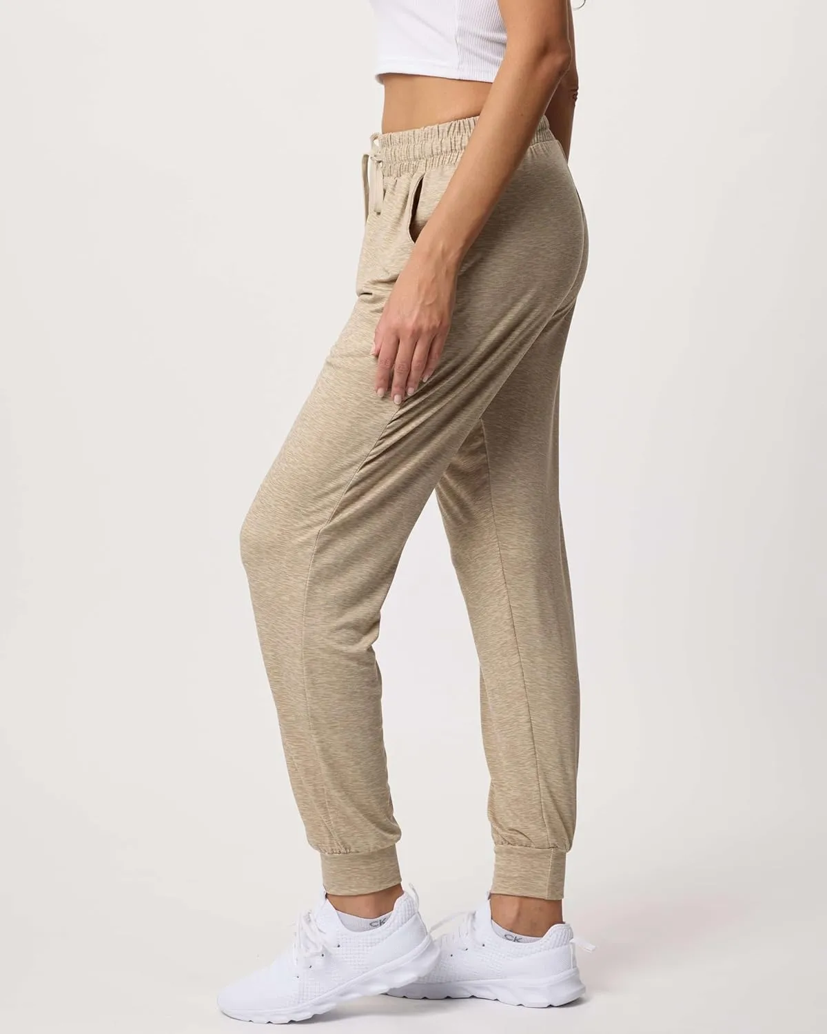 Real Essentials 3 Pack: Women's Ultra-Soft Lounge Joggers Sweatpants Athletic Yoga Pants with Pockets (Available in Plus)