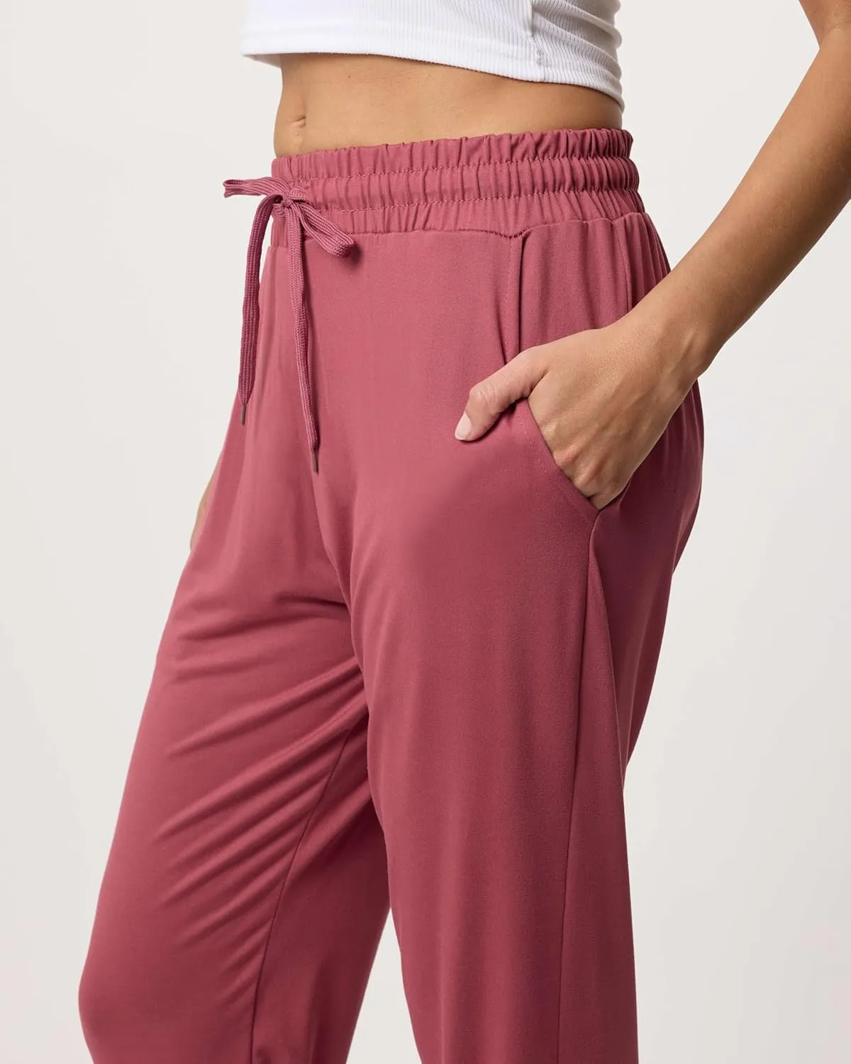Real Essentials 3 Pack: Women's Ultra-Soft Lounge Joggers Sweatpants Athletic Yoga Pants with Pockets (Available in Plus)