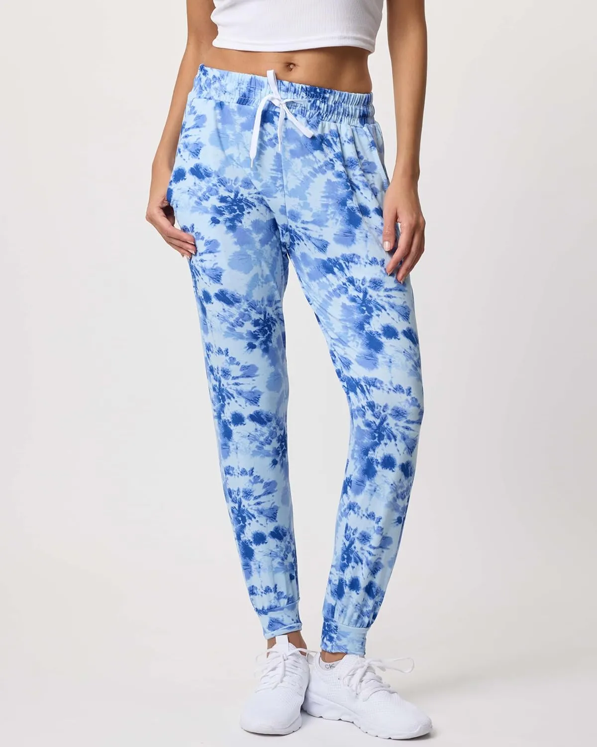 Real Essentials 3 Pack: Women's Ultra-Soft Lounge Joggers Sweatpants Athletic Yoga Pants with Pockets (Available in Plus)