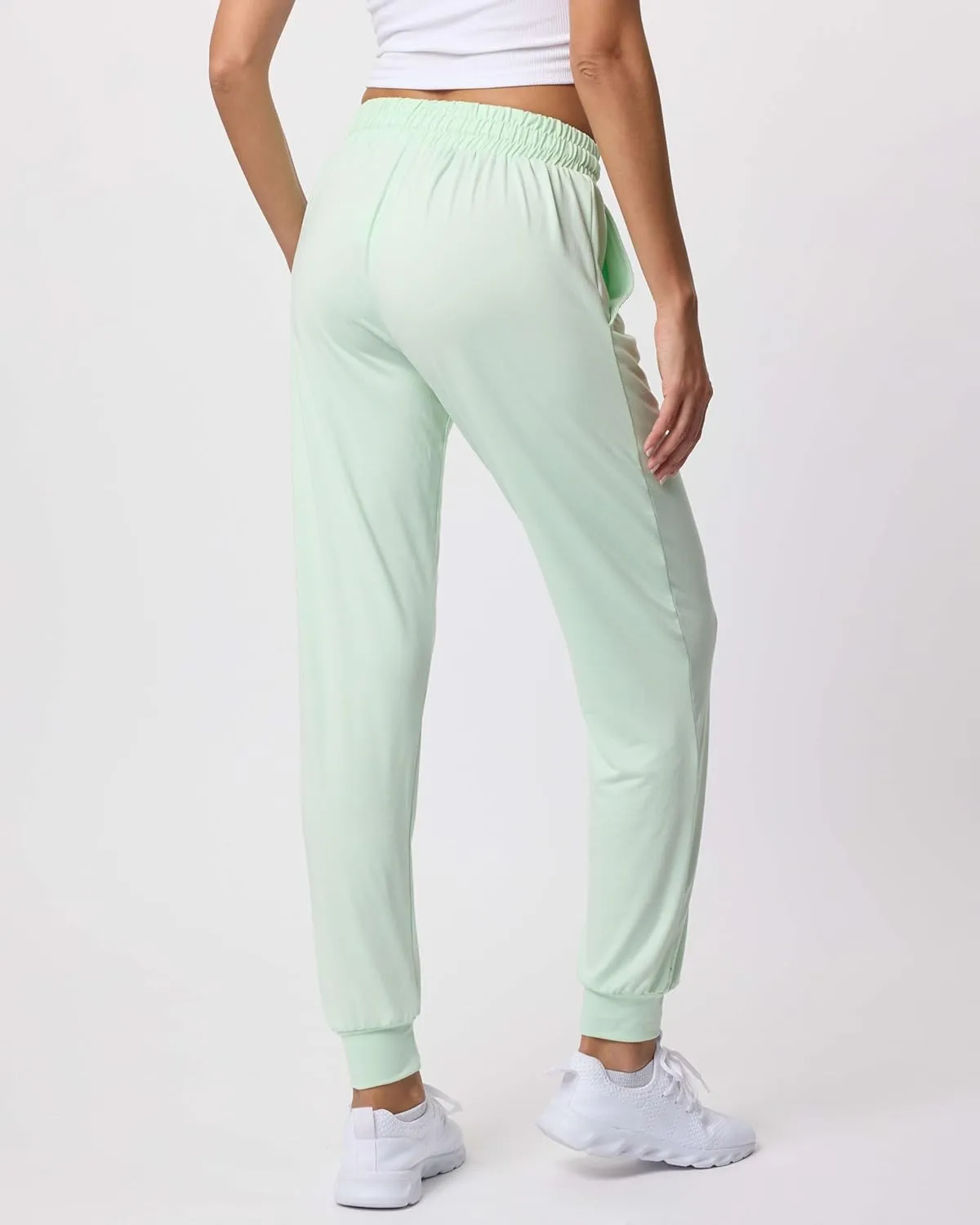 Real Essentials 3 Pack: Women's Ultra-Soft Lounge Joggers Sweatpants Athletic Yoga Pants with Pockets (Available in Plus)