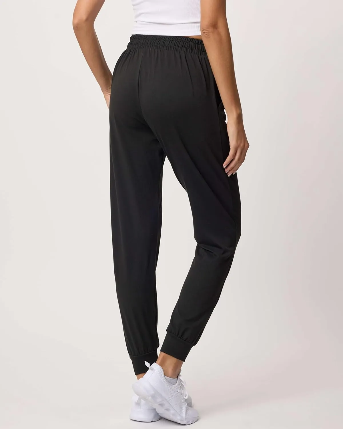 Real Essentials 3 Pack: Women's Ultra-Soft Lounge Joggers Sweatpants Athletic Yoga Pants with Pockets (Available in Plus)
