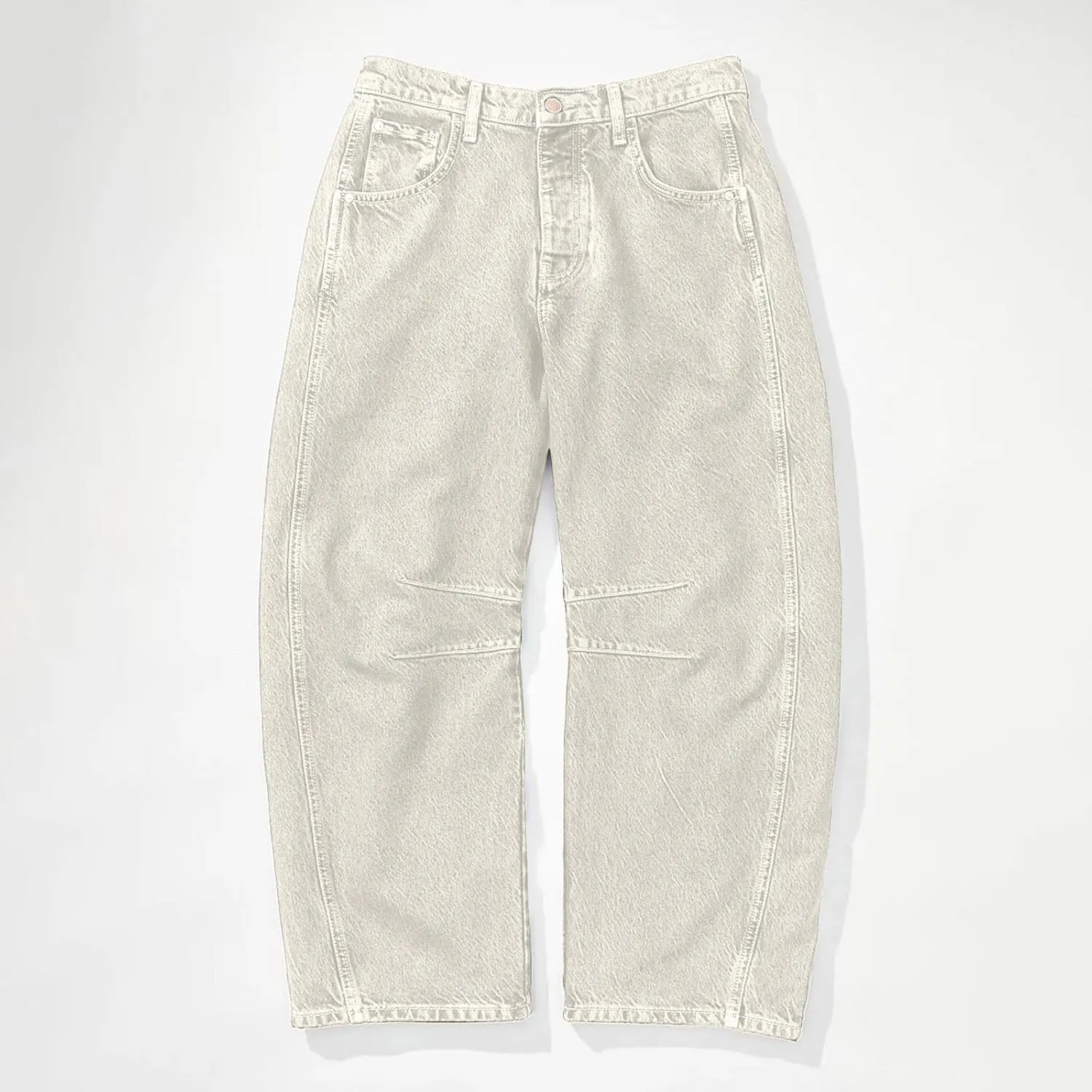 sdbrld Boyfriend Barrel Jeans Women,Womens Baggy Mid Rise Jeans Wide Leg Y2k Denim Harem Cropped Pant Vintage Barrel Jeans