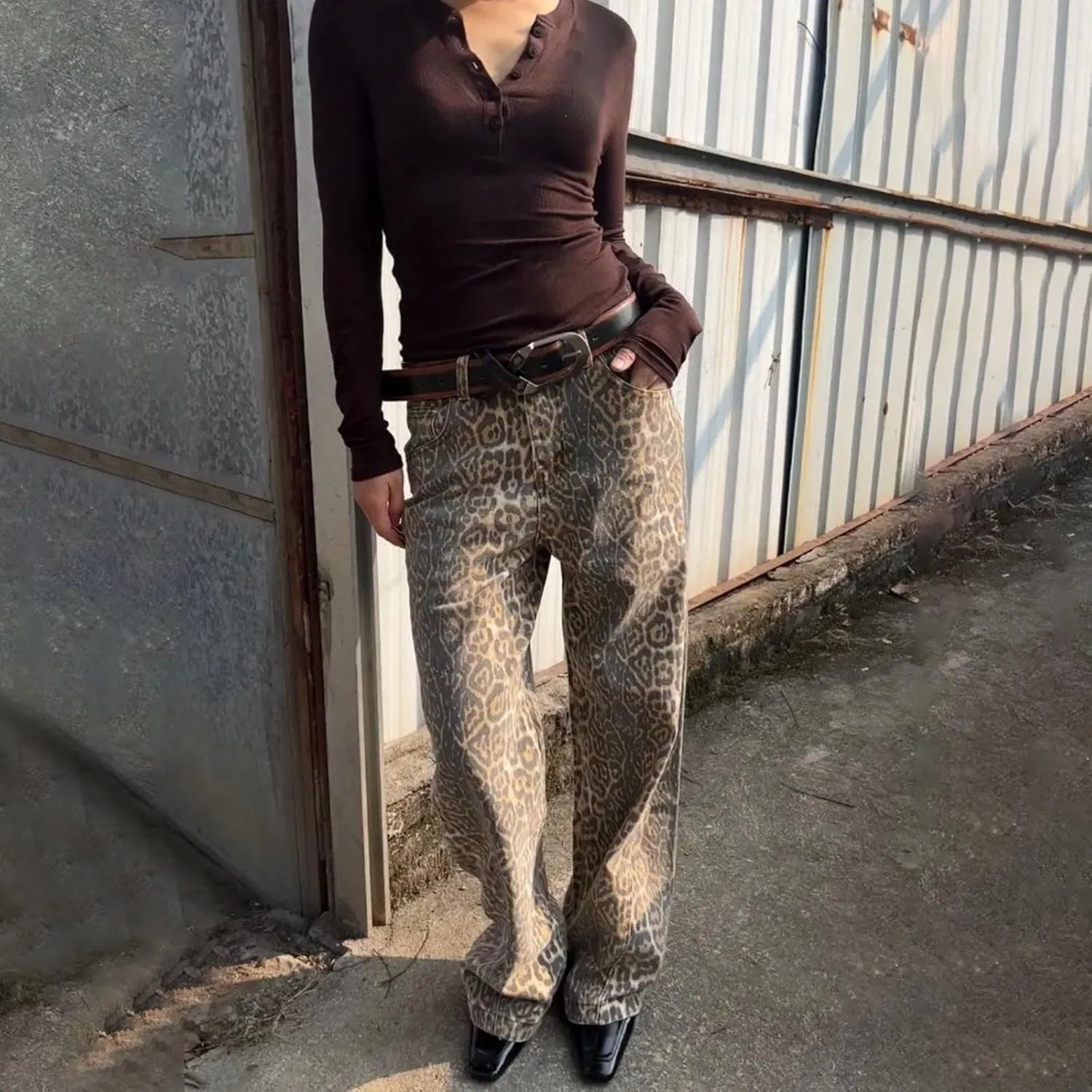 sdbrld Boyfriend Barrel Jeans Women,Womens Baggy Mid Rise Jeans Wide Leg Y2k Denim Harem Cropped Pant Vintage Barrel Jeans