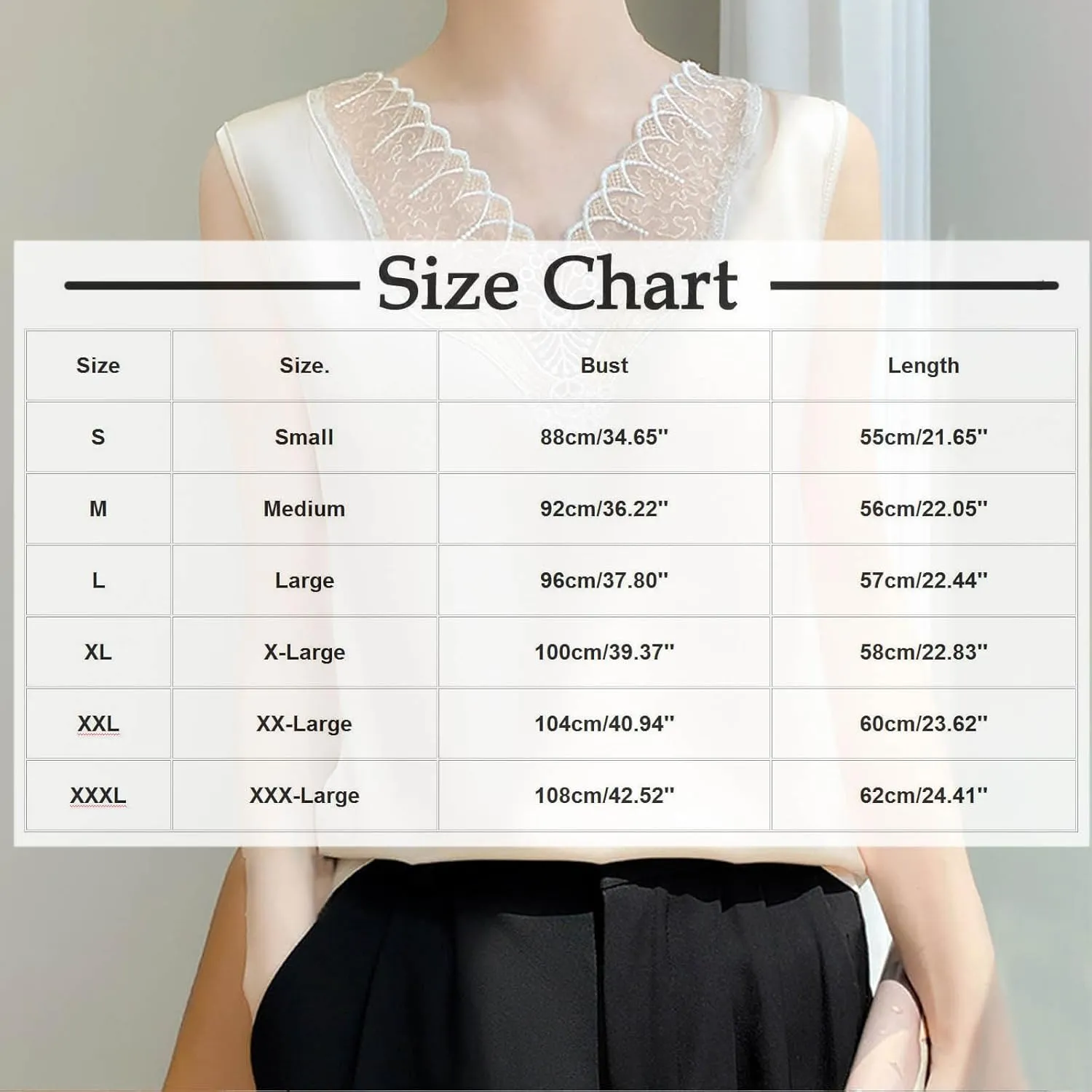 Sexy Summer Tank Top for Women Lace Trim Sleeveless Cami V Neck Casual Dressy Camisole Loungewear Sleepwear