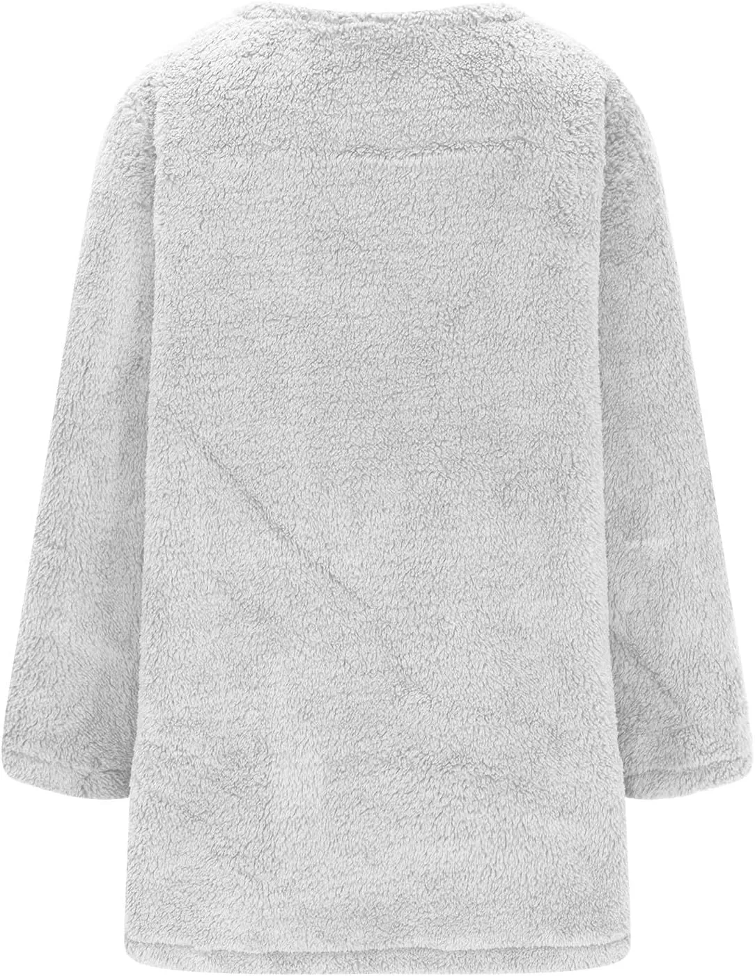 Sherpa Sweatshirts For Women Trendy 2024 Warm Fall Winter Fuzzy Fleece Pullover Tops Cute Sweater Loungewear