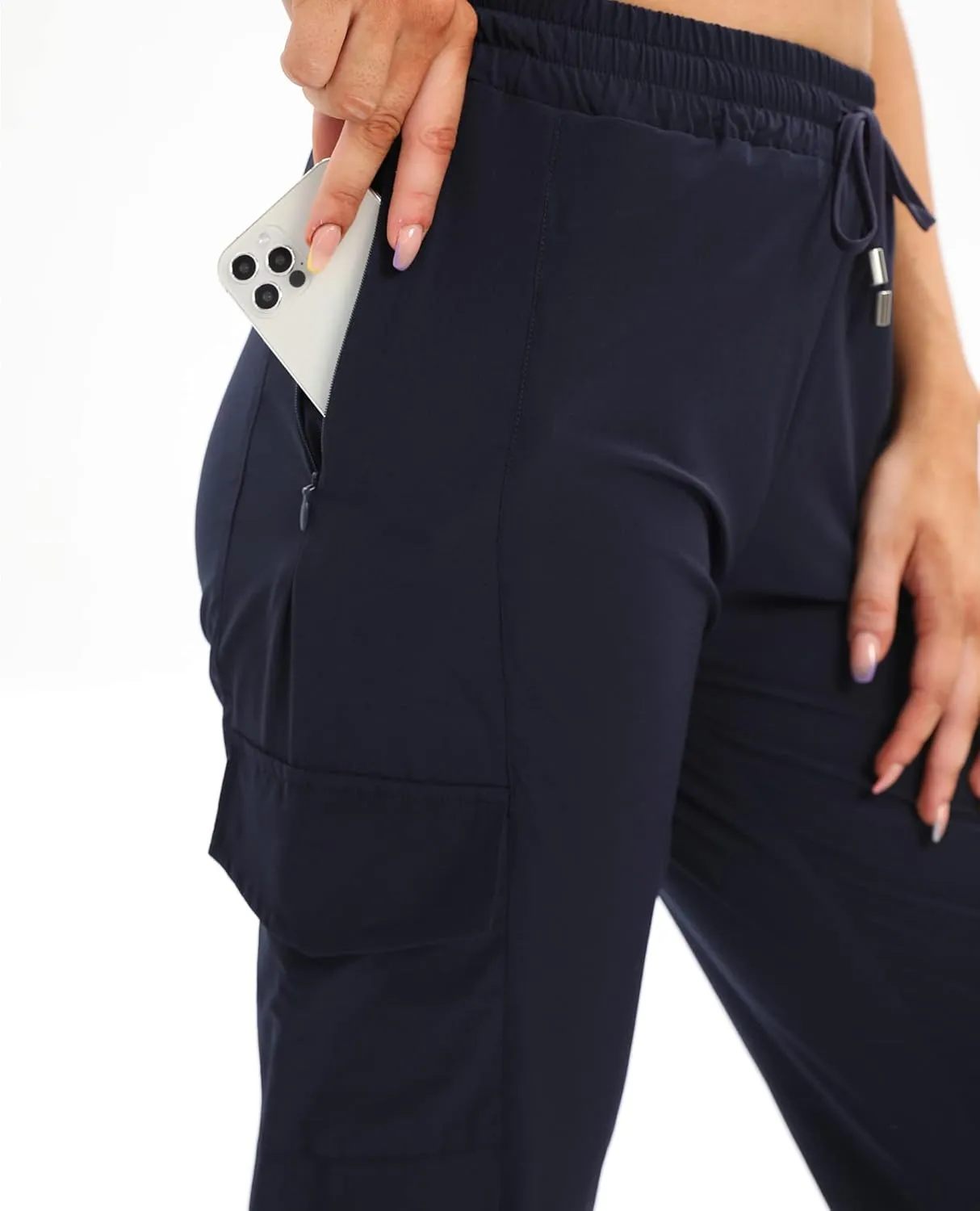 siliteelon Womens Cargo Joggers Lightweight Quick Dry Hiking Pants Athletic Workout Casual Outdoor