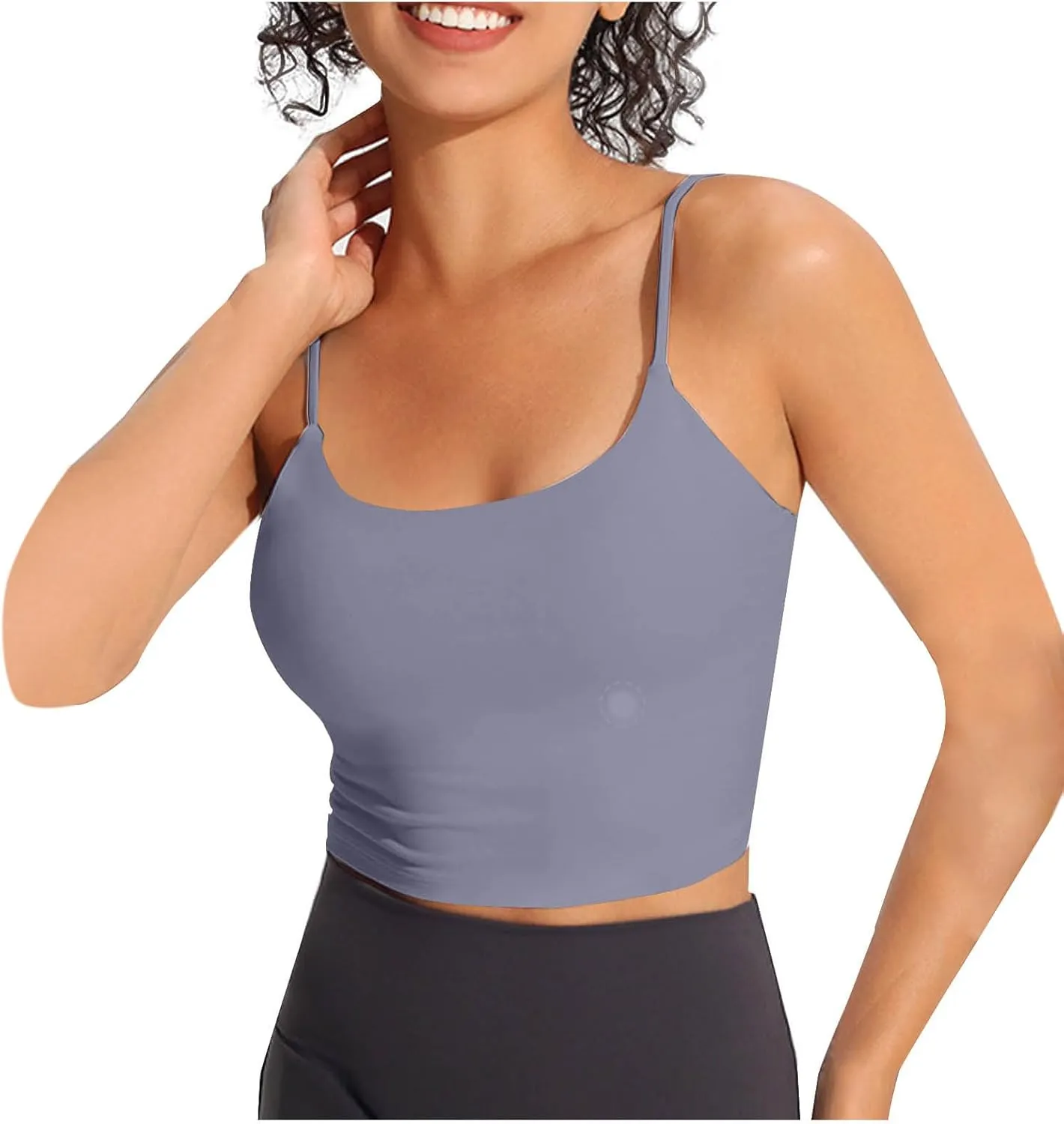 Sports Bras for Women Quick-Dry Wirefree Workout Crop Fashion Tank Tops Camisole Yoga Fitness Running Gym