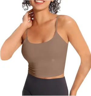 Sports Bras for Women Quick-Dry Wirefree Workout Crop Fashion Tank Tops Camisole Yoga Fitness Running Gym
