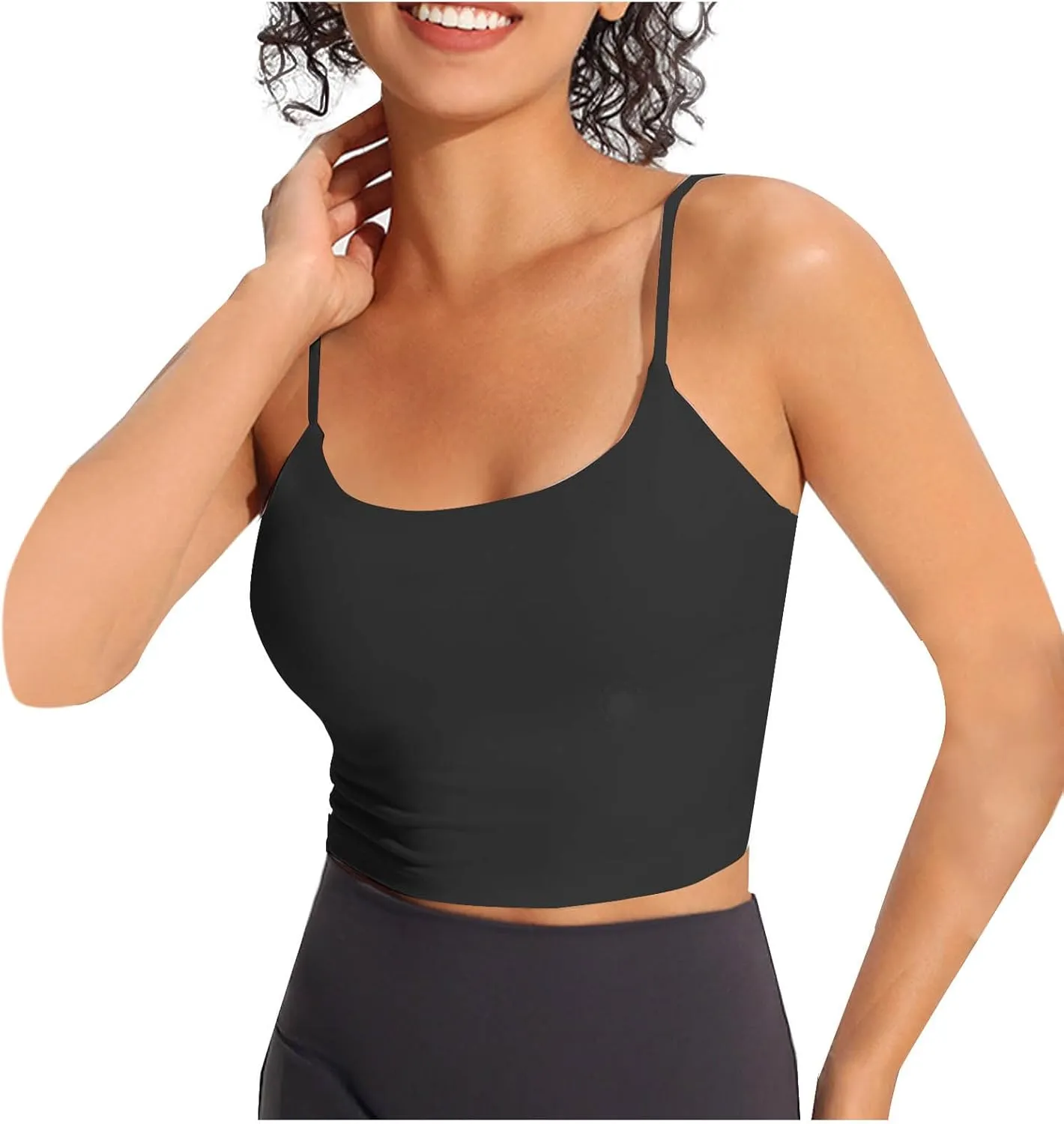 Sports Bras for Women Quick-Dry Wirefree Workout Crop Fashion Tank Tops Camisole Yoga Fitness Running Gym