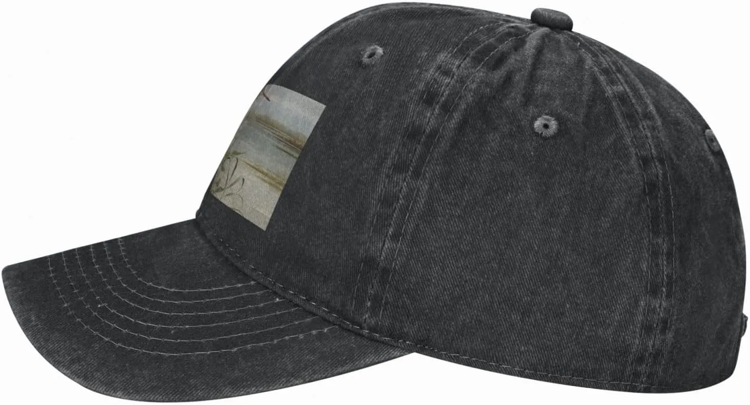 Swamp Egret Unisex Baseball Cap Breathable Cotton Trucker Hat Classic Denim Dad Hat Summer Sun Hat