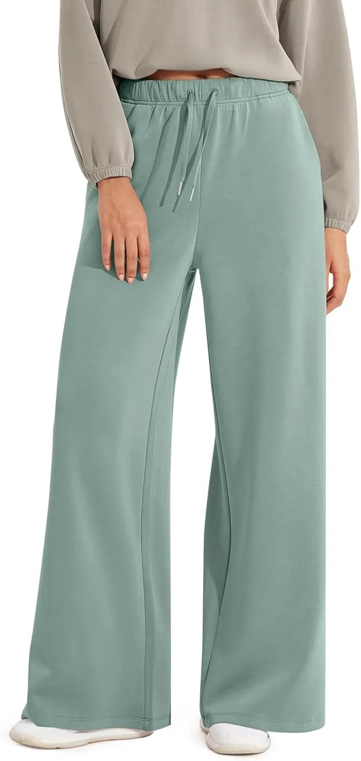 Sweatpants Women Wide Leg Baggy Drawstring Athletic Pants Lightweight Loose Fit Comfy Lounge Pants with Pockets